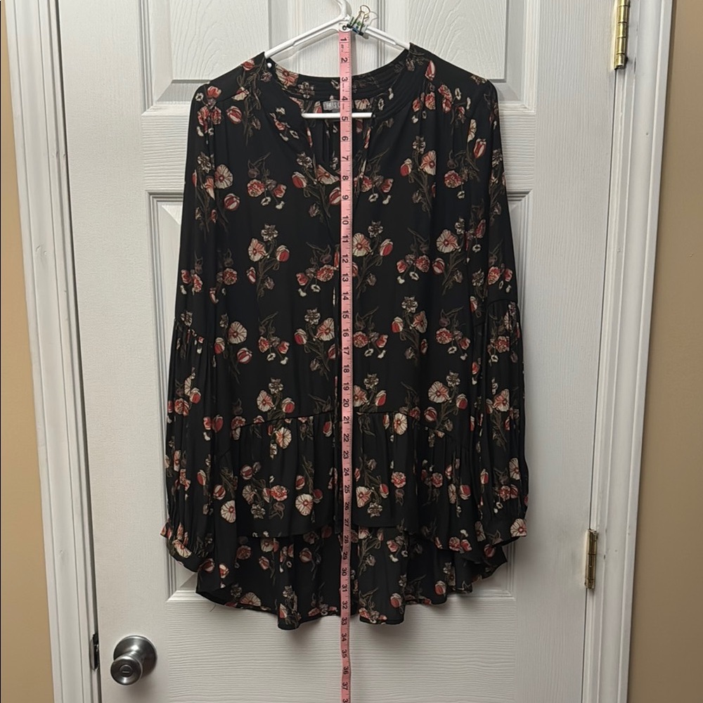 Floral Black Women's Top